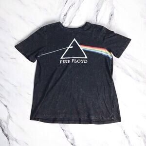 Pink Floyd The Dark Side Of The Moon T-Shirt Boys Youth XXL 18-20 Acid Wash